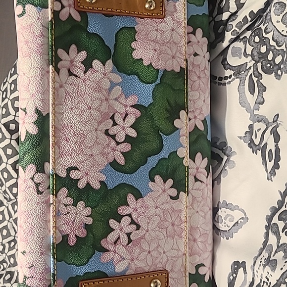 Dooney and Bourke Hydrangea Satchel with Coin Purse - Picture 4 of 9